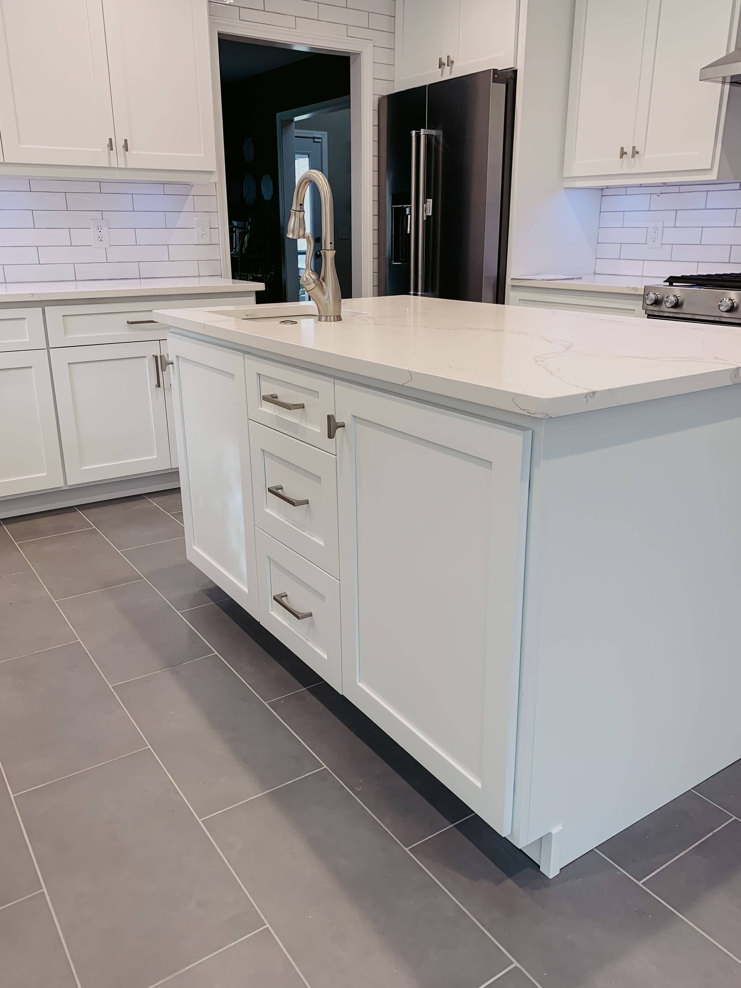 White Shaker Kitchen, Lawrenceville — Cabinet Installation by GM Cabinetry